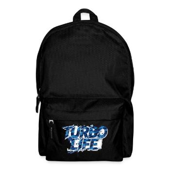 Turbo Life Blue Grey Camo Motif Men & Boys - Backpack - black - Front