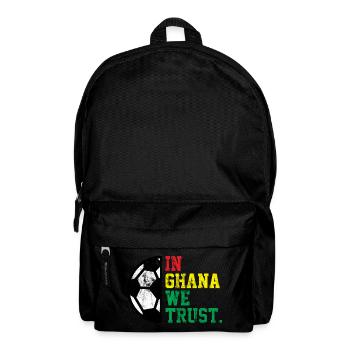 In Ghana we trust - Rucksack - Schwarz - Vorne