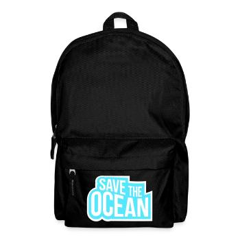 Déclaration environnementale pour l’activisme Sauver l’océan - Sac à dos - noir - Devant