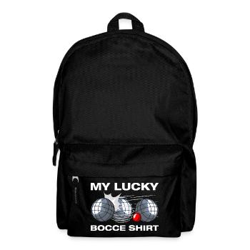 My lucky bocce Petanque Boule Boulespieler - Rucksack - Schwarz - Vorne