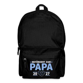 Babyparty Befördert zum Papa 2027 - Rucksack - Schwarz - Vorne