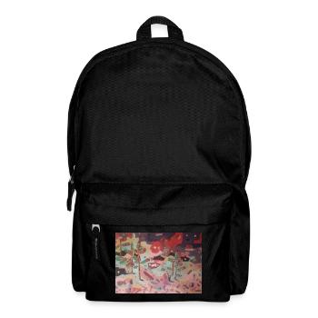 Abstrakter Garten der Farben - Rucksack - Schwarz - Vorne