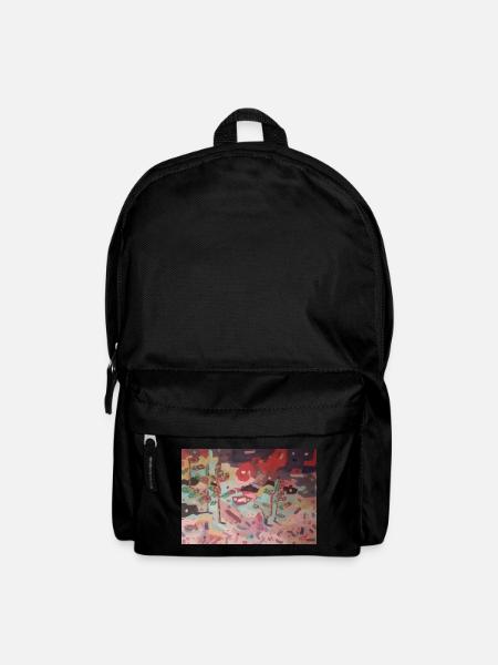 Abstrakter Garten der Farben - Rucksack - Schwarz