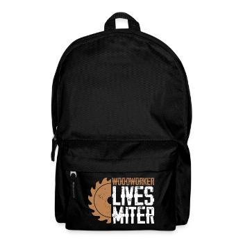 Woodworker Life Motif Miter Matters - Backpack - black - Front