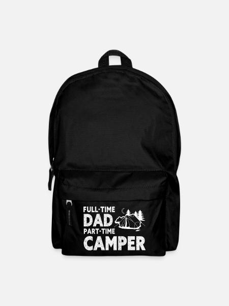 Vollzeit-Vater-Teilzeit-Camper – Papa-Geschenk - Rucksack - Schwarz