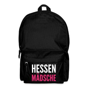 Hessen Mädchen Kontrast Pink - Rucksack - Schwarz - Vorne