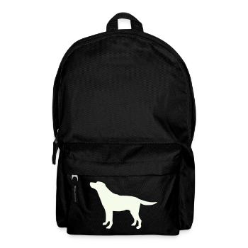 Running Dog Silhouette - Backpack - black - Front
