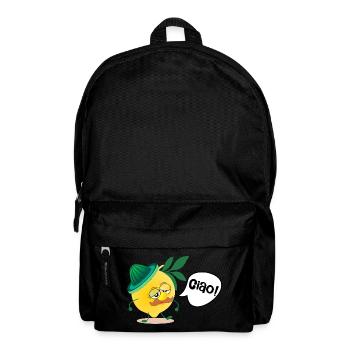 Italien Zitronen Schnurrbart - Rucksack - Schwarz - Vorne