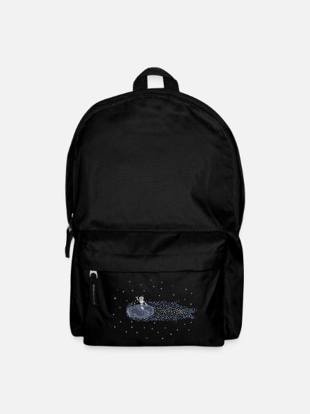 Roboter auf Meteoroid - Rucksack - Schwarz