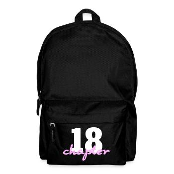 Chapter 18 - 18. Geburtstag Poster & Design - Rucksack - Schwarz - Vorne