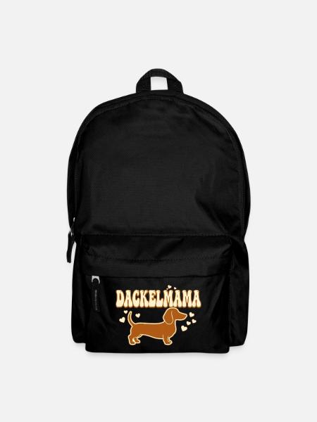 Dackelmama Shirt | Stolze Dackel Mama Geschenk  - Rucksack - Schwarz