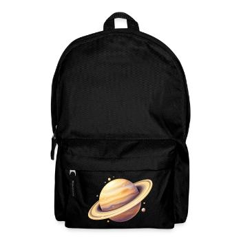 Saturn Farbplanet Illustration - Rucksack - Schwarz - Vorne