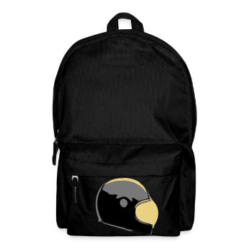 Retro Caferacer Helm - Rucksack - Schwarz - Vorne