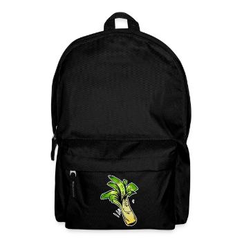 Lauchfreund Cartoon - Rucksack - Schwarz - Vorne