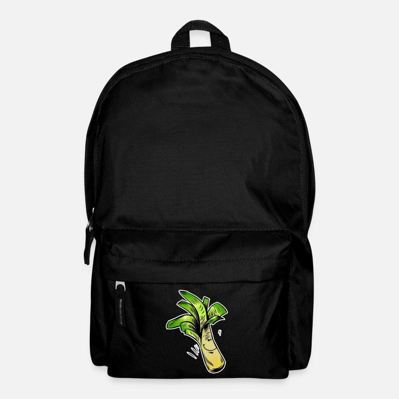 Lauchfreund Cartoon - Rucksack - Schwarz