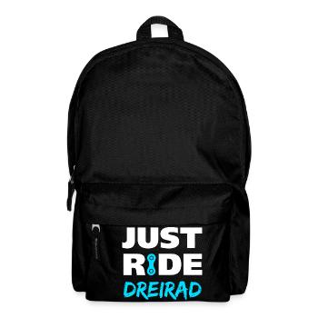 Just ride Dreirad Geschenk - Rucksack - Schwarz - Vorne