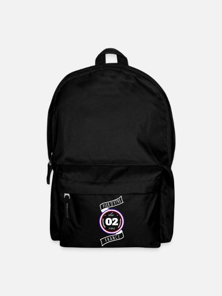 Fier D'être Du 02 Aisne France - Sac à dos - noir