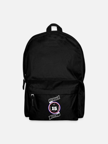 Fier D'être Du 15 Cantal France Cercle - Sac à dos - noir