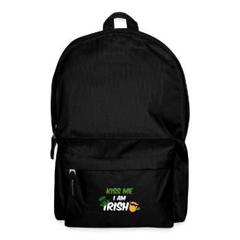 Küss mich ich bin Ire - Rucksack - Schwarz - Vorne