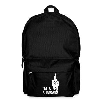 DbD Je suis un survivant blanc - Sac à dos - noir - Devant
