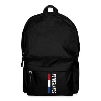 Netherlands / Gift / Gift Idea - Backpack - black - Front