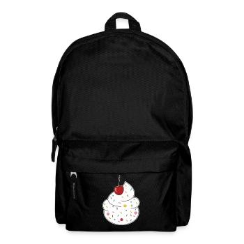 Sahne Kirsche - Rucksack - Schwarz - Vorne