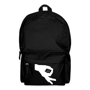 Hole game hole cool looking in the palm of your hand gift - Backpack - black - Front