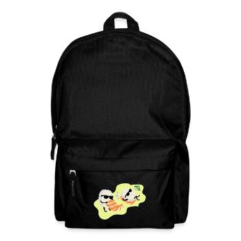 Sushi Lachs Reis Sonnenbaden Geschenkidee - Rucksack - Schwarz - Vorne
