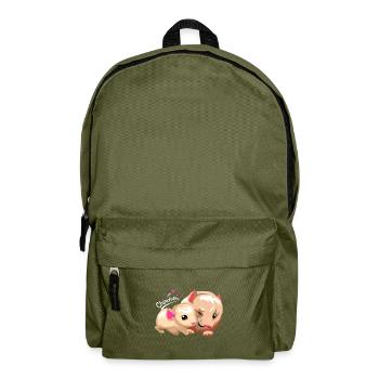 Chinchilla south america rodent pet gift - Backpack - olive green - Front