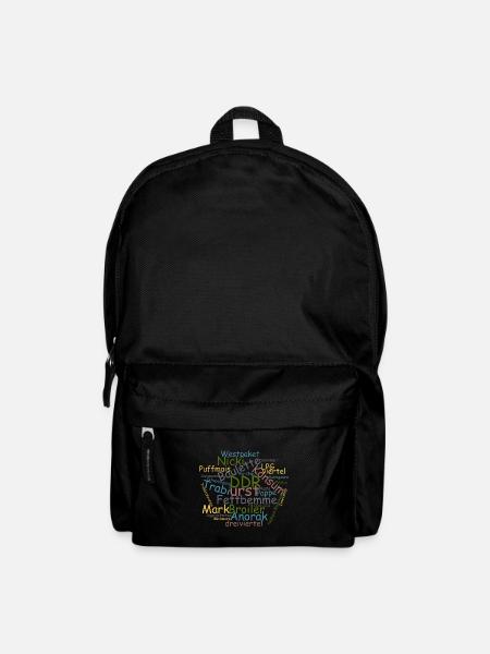 DDR Ostalgie Wörtersammlung - Rucksack - Schwarz