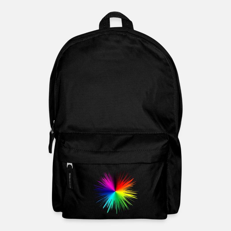 Color explosion radial burst - Backpack - black