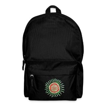 Mandala-Blume - Rucksack - Schwarz - Vorne