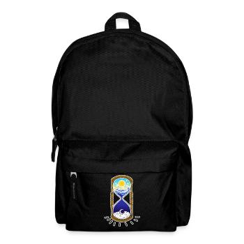 "TIME" - Zeit - Rucksack - Schwarz - Vorne