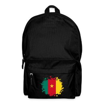 Cameroun taches / Cadeau de cameroun - Sac à dos - noir - Devant