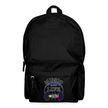 Musik - Rucksack - Schwarz - Vorne