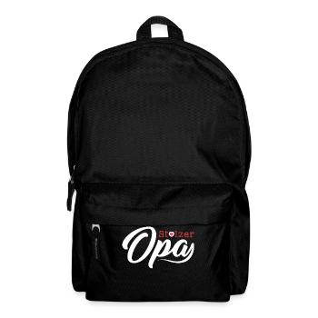Oma Opa Großeltern Großvater Großmutter Enkel Idee - Rucksack - Schwarz - Vorne