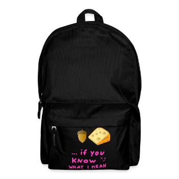 Acorn Cheese Youth Word Acorn Cheese Hygiene Body - Backpack - black - Front