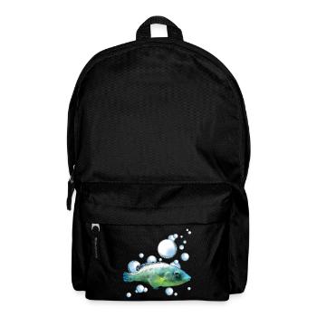 Buntes Aquarienfisch Motiv - Rucksack - Schwarz - Vorne