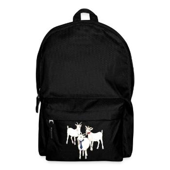 3 drôles de chèvres - un excellent cadeau pour les fans de chèvre - Sac à dos - noir - Devant