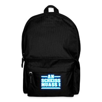 AN SCHEISS MUASS I - Rucksack - Schwarz - Vorne