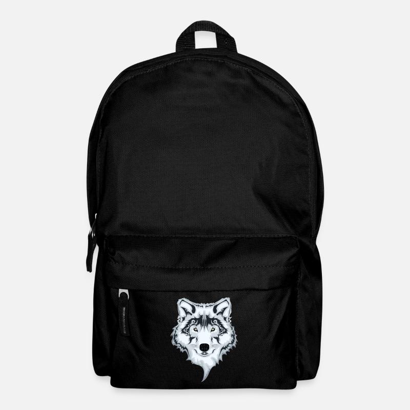 Der weiße Wolf - Rucksack - Schwarz