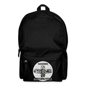 Bavarian Motorcycle Boxermotor - Rucksack - Schwarz - Vorne