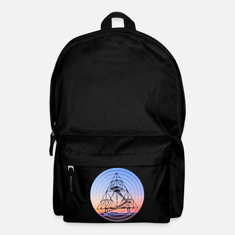 Tetraeder Kreise - Rucksack - Schwarz