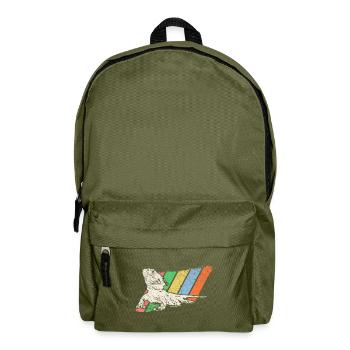 Pet Retro - Backpack - olive green - Front