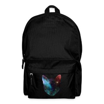 chat de l'espace cadeau de chat de l'espace - Sac à dos - noir - Devant