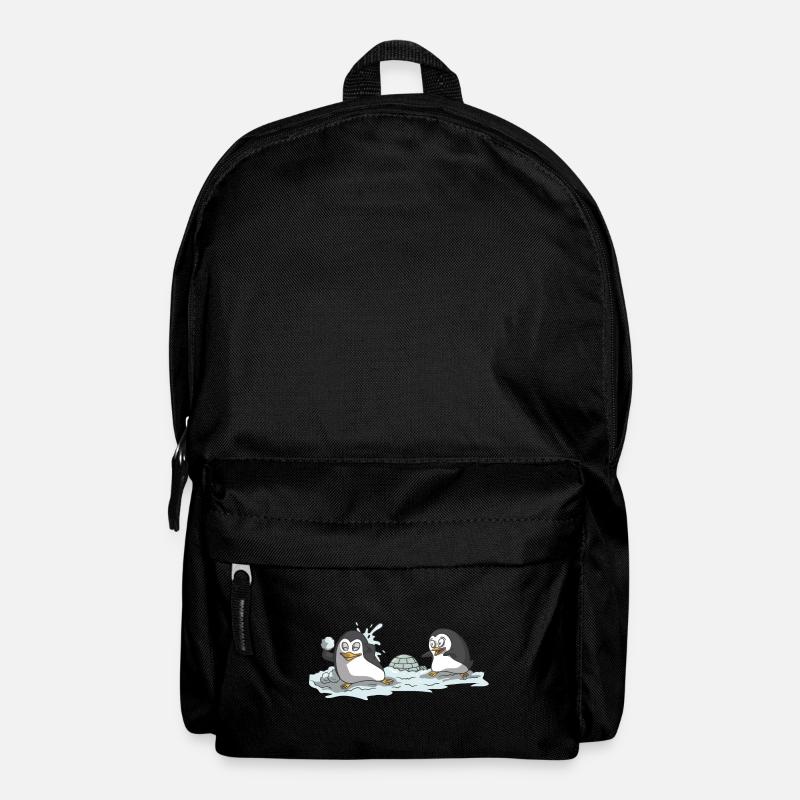 Schneeballschlacht Schnee Schneeball Geschenk Idee - Rucksack - Schwarz