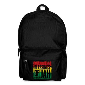 Blessing of the JAH in reggae colors - Backpack - black - Front