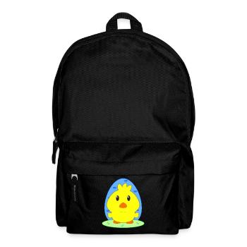 Chicks, Easter, animals for children, sweet chicks - Backpack - black - Front