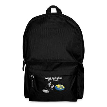 C'est plat T-shirt drôle de société de la terre plate - Sac à dos - noir - Devant