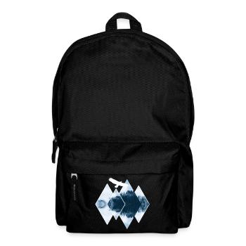 Wald natur Formen Geometrie mathematik Geschenk - Rucksack - Schwarz - Vorne